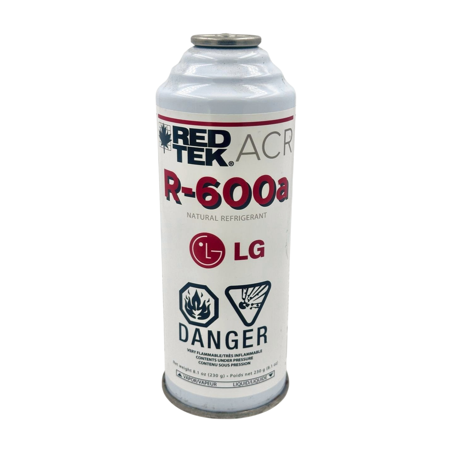 RED TEK R-600a 8 oz. can (226 g) aerosol can – HVACSEALANT.COM