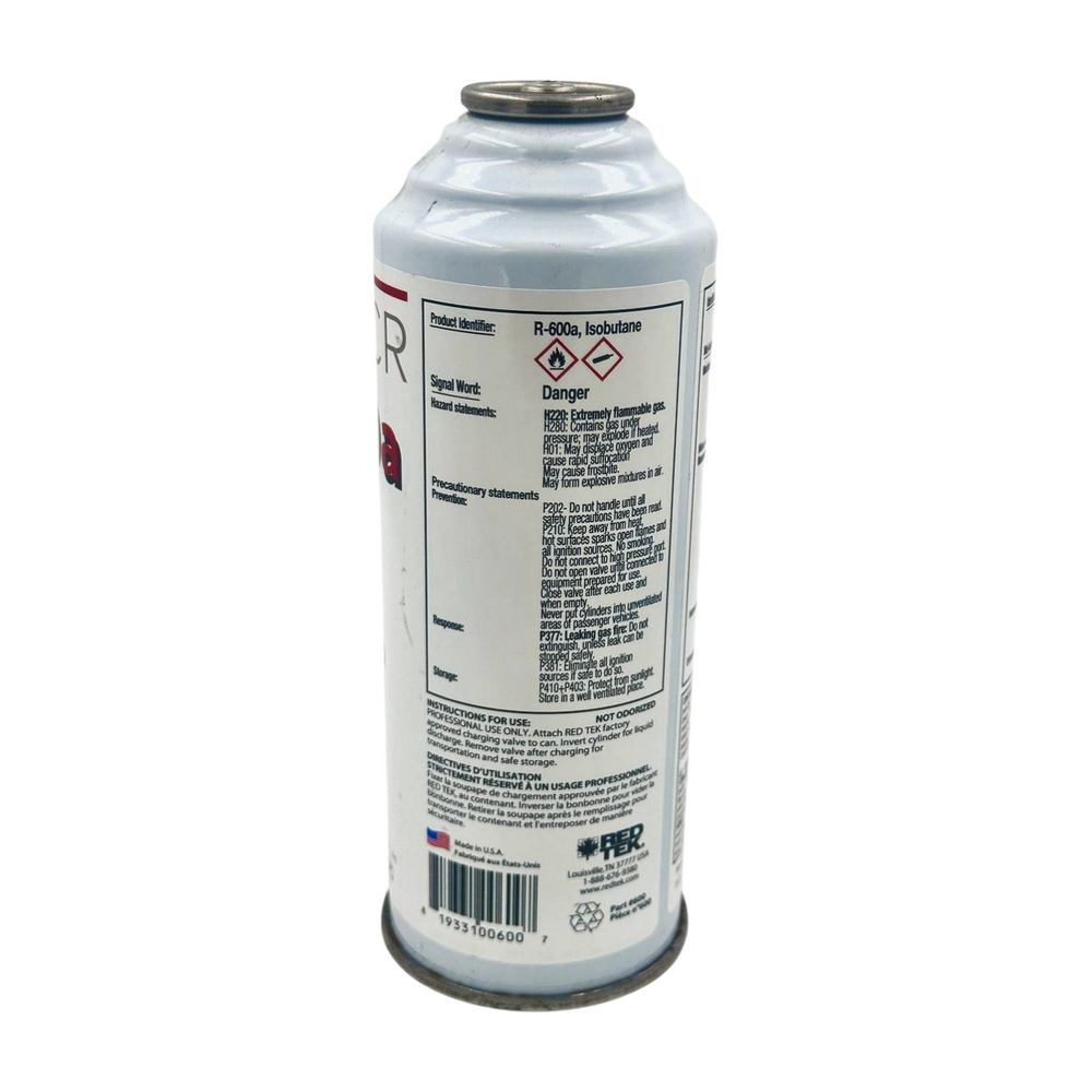 RED TEK R-600a 8 oz. can (226 g) aerosol can