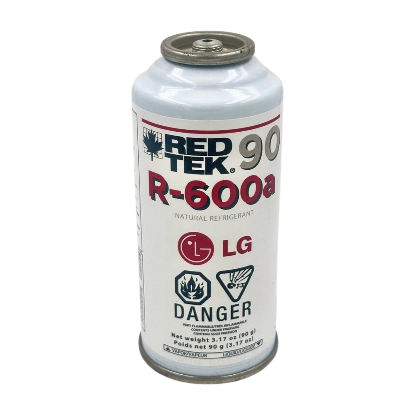 RED TEK R-600a 90g aerosol can