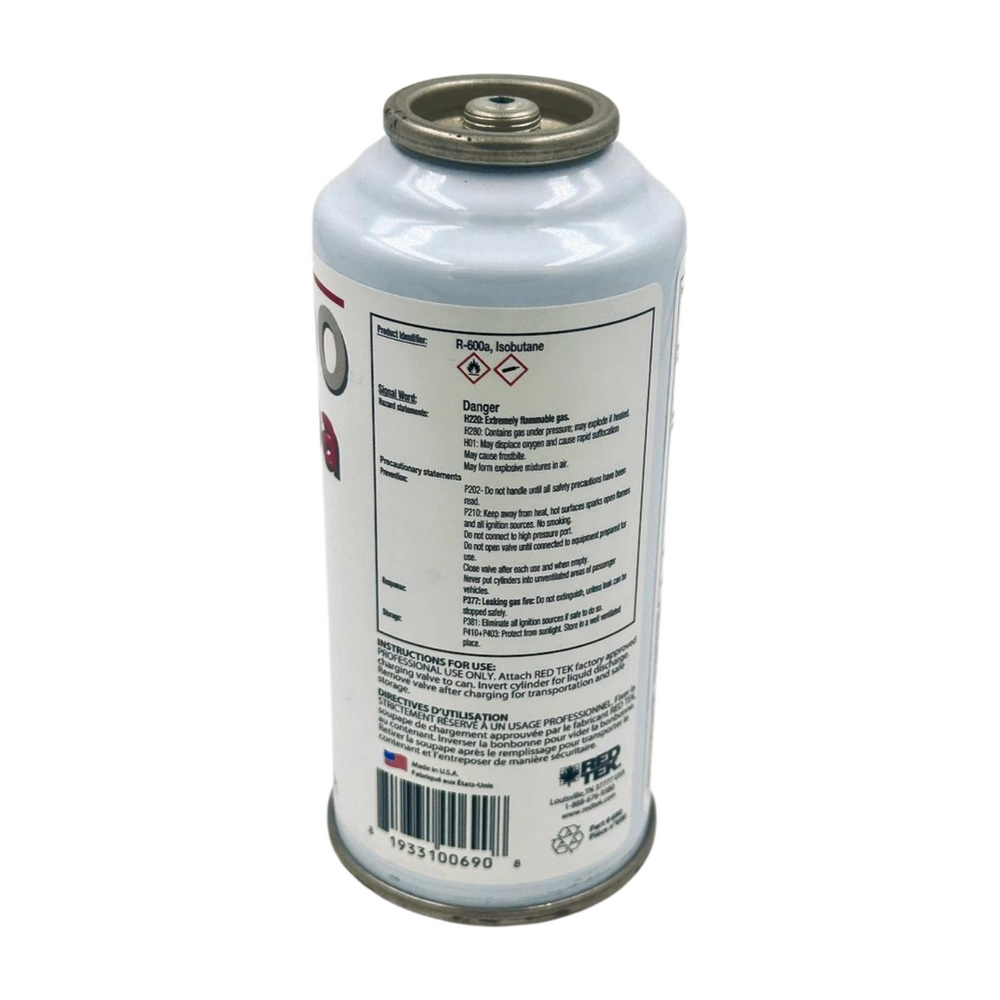 RED TEK R-600a 90g aerosol can